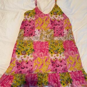 Peixoto Blush and White Dress